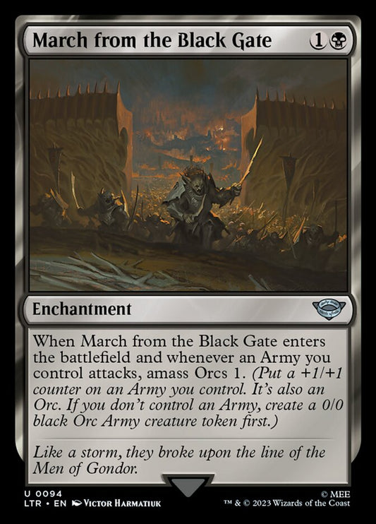 March from the Black Gate - carta Magic The Gathering