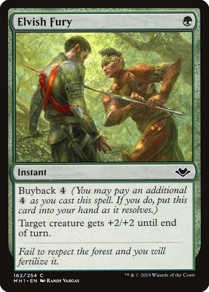 Elvish Fury - carta Magic The Gathering