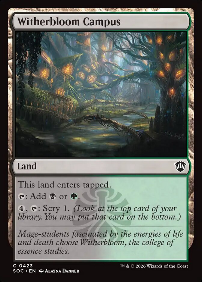 Witherbloom Campus - carta Magic The Gathering