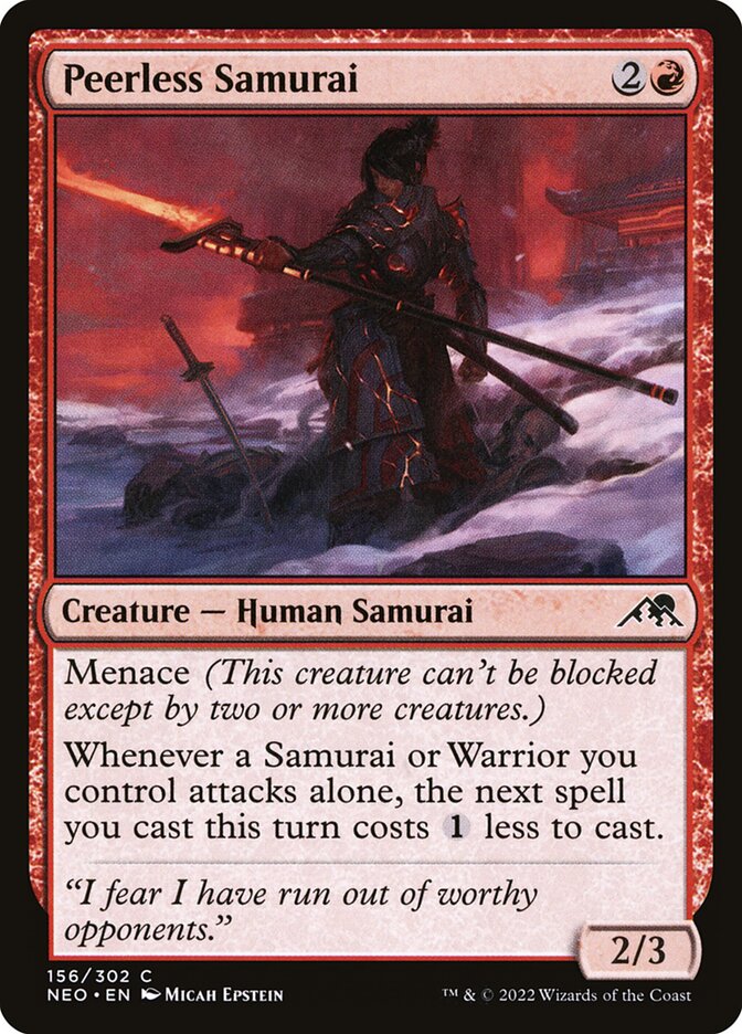 Peerless Samurai - carta Magic The Gathering