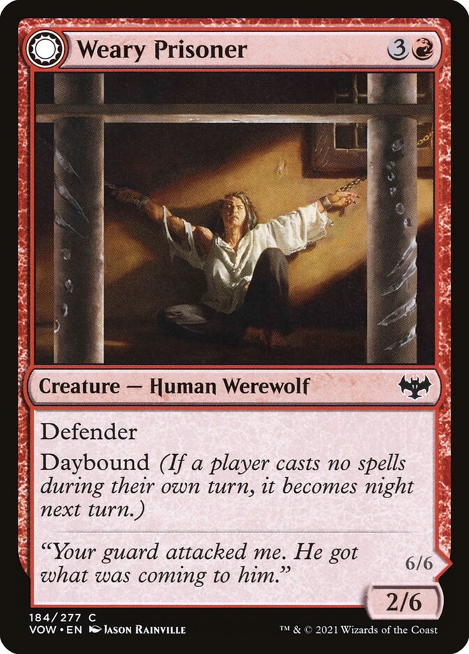 Weary Prisoner - carta Magic The Gathering