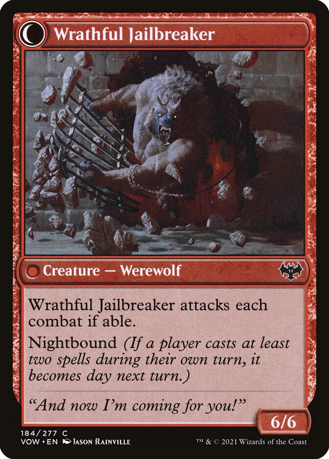 Wrathful Jailbreaker - carta Magic The Gathering