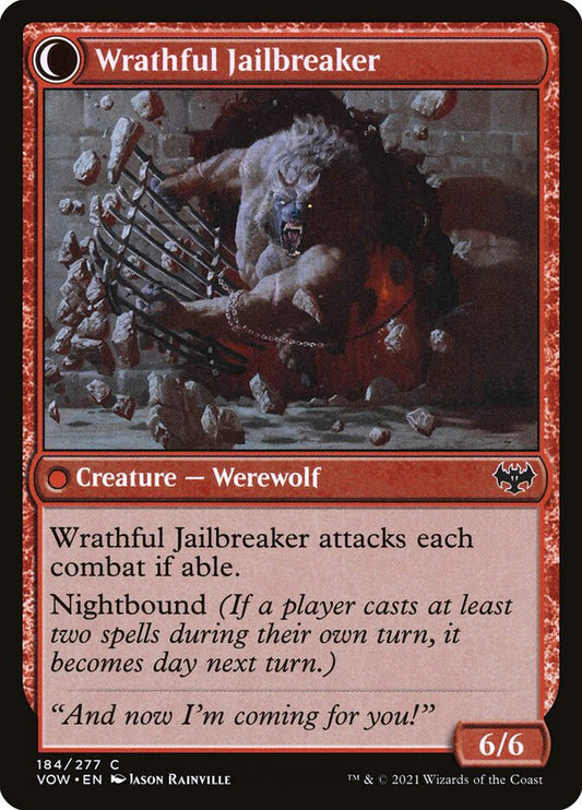 Wrathful Jailbreaker - carta Magic The Gathering
