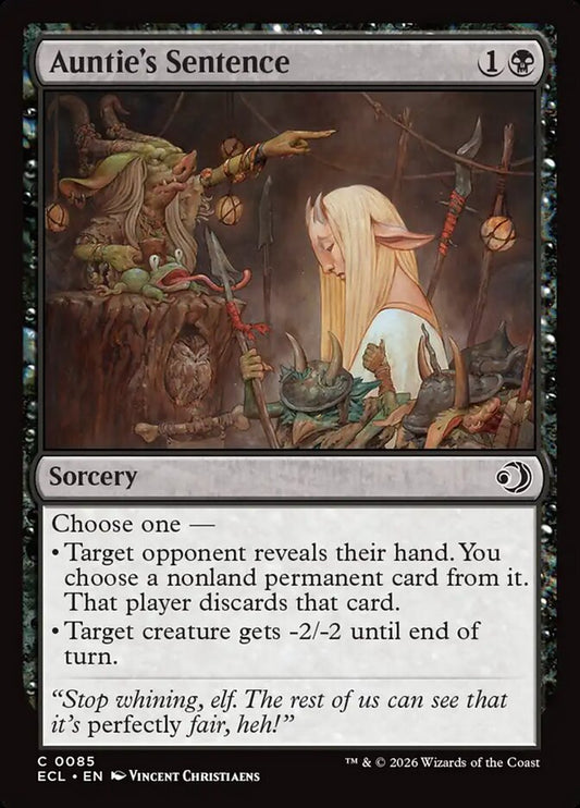 Auntie's Sentence - ECL-085-NF-STD