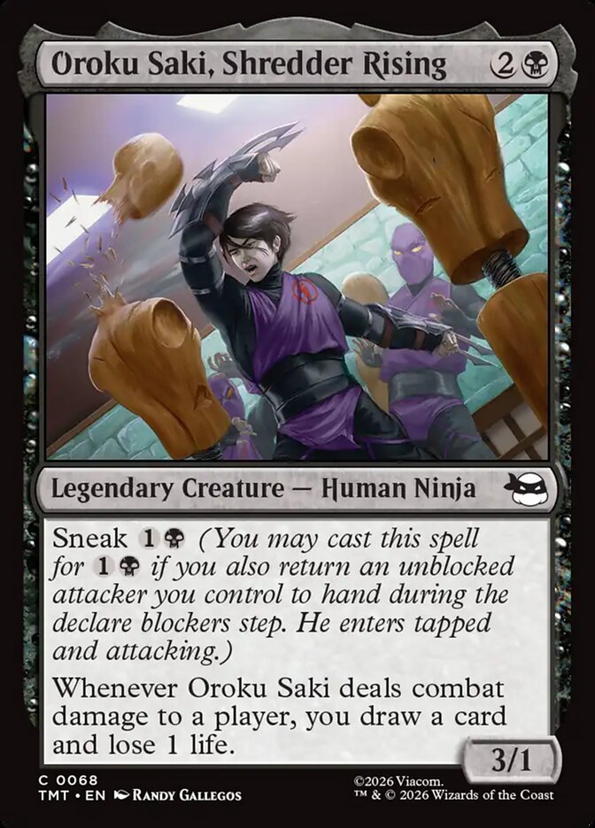 Oroku Saki, Shredder Rising - carta Magic The Gathering