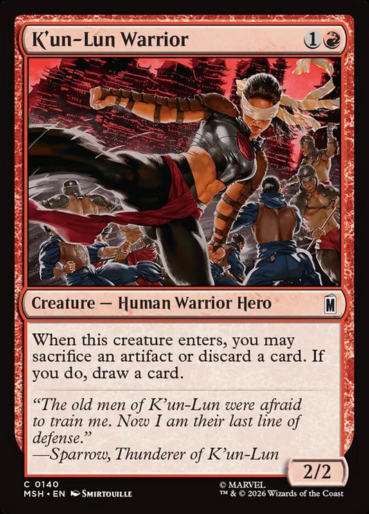 K'un-Lun Warrior - carta Magic The Gathering