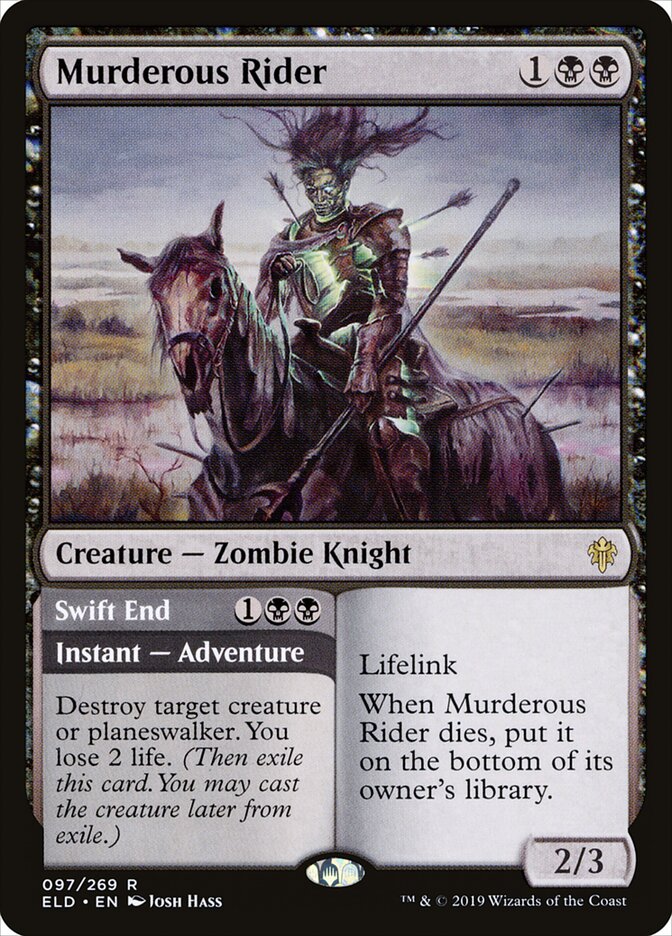 Murderous Rider // Swift End - carta Magic The Gathering