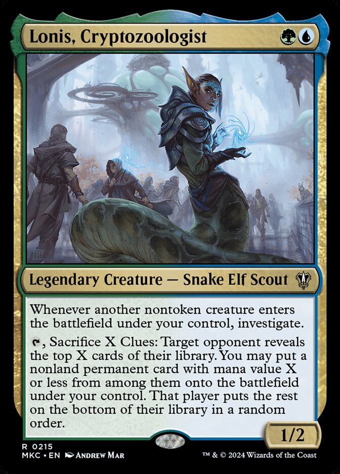 Lonis, Cryptozoologist - carta Magic The Gathering