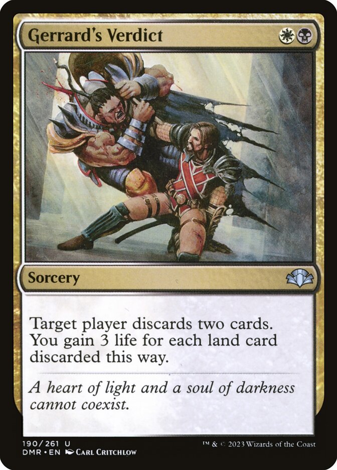 Gerrard's Verdict - carta Magic The Gathering