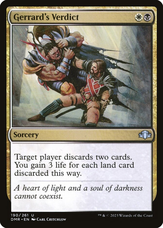 Gerrard's Verdict - carta Magic The Gathering