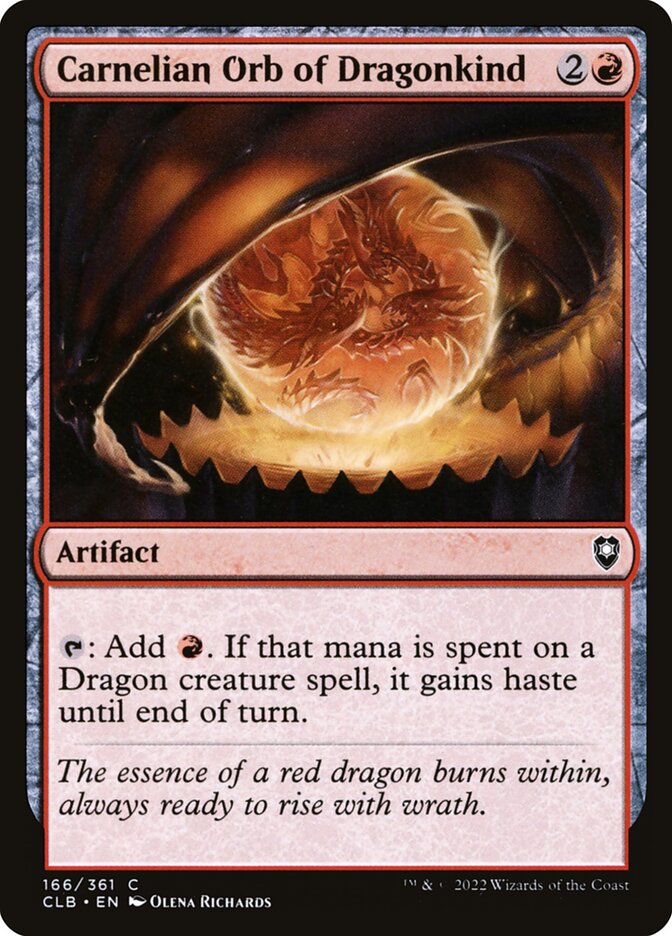 Carnelian Orb of Dragonkind - carta Magic The Gathering
