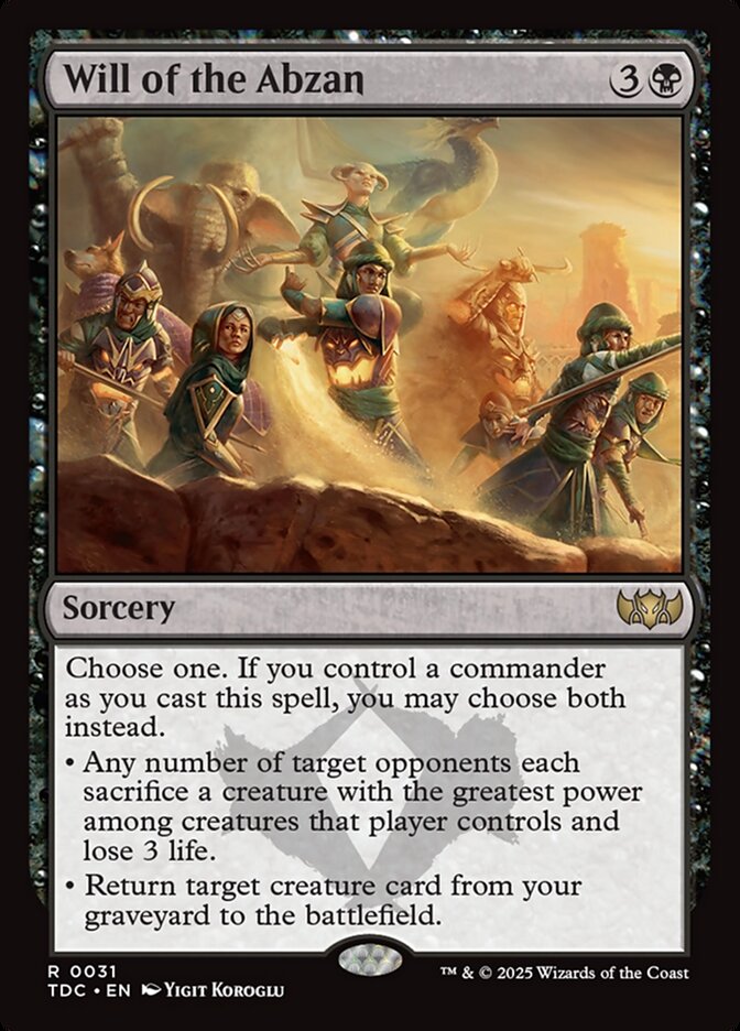 Will of the Abzan - carta Magic The Gathering