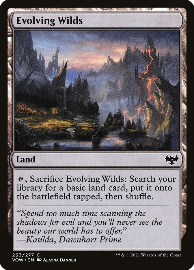Evolving Wilds - carta Magic The Gathering