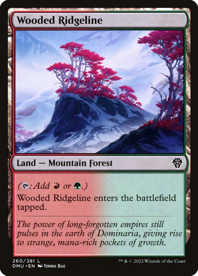 Wooded Ridgeline - carta Magic The Gathering