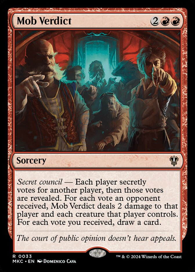 Mob Verdict - carta Magic The Gathering