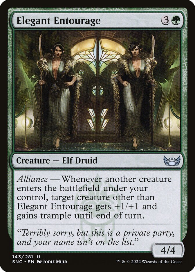 Elegant Entourage - carta Magic The Gathering