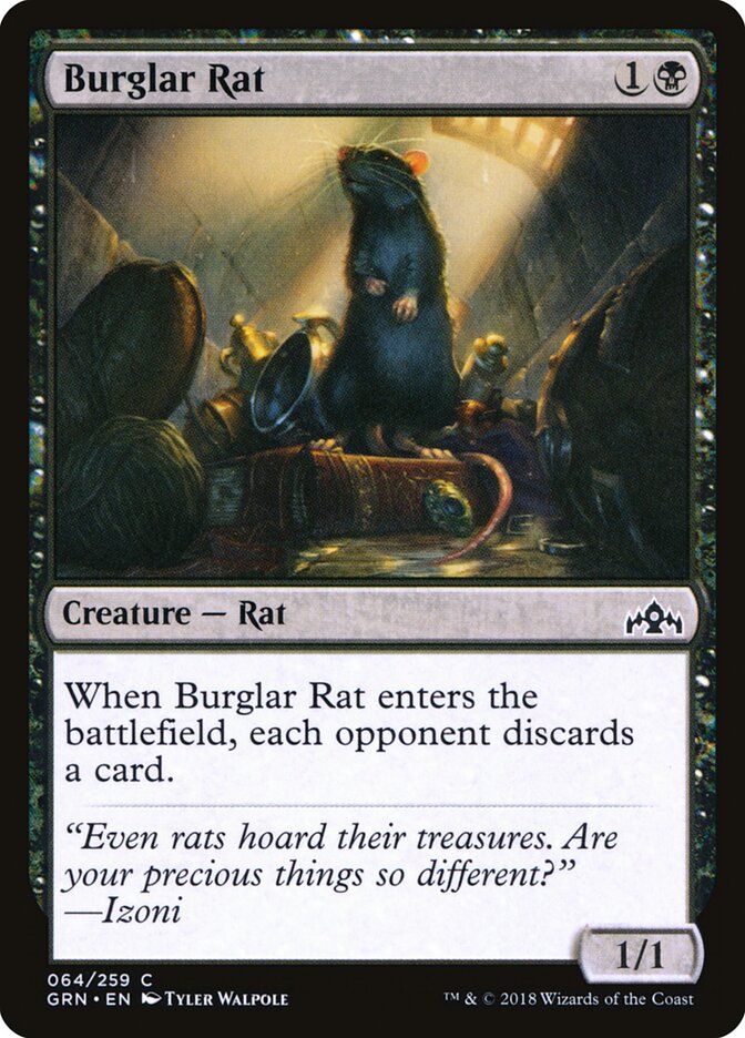 Burglar Rat - carta Magic The Gathering
