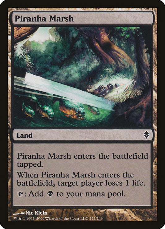 Piranha Marsh - carta Magic The Gathering