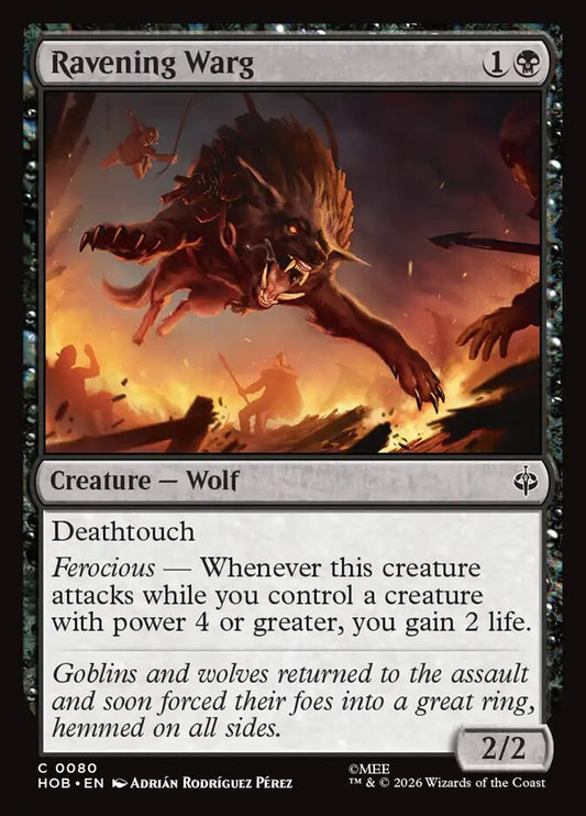 Ravening Warg - carta Magic The Gathering