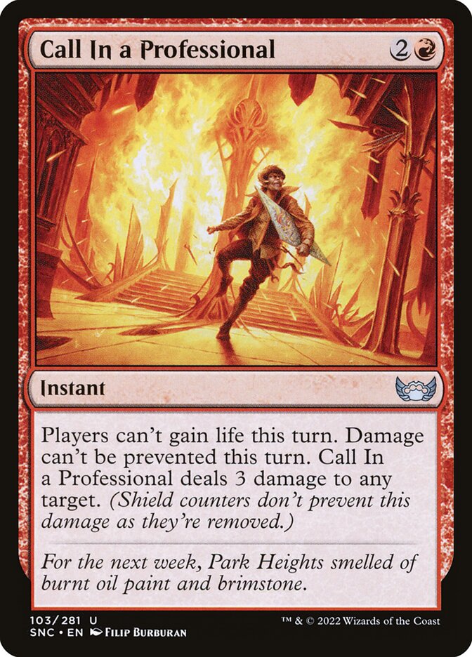 Call In a Professional - carta Magic The Gathering