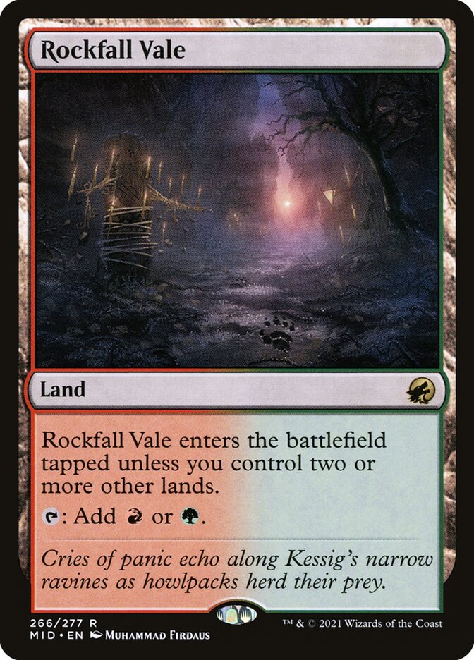 Rockfall Vale - carta Magic The Gathering