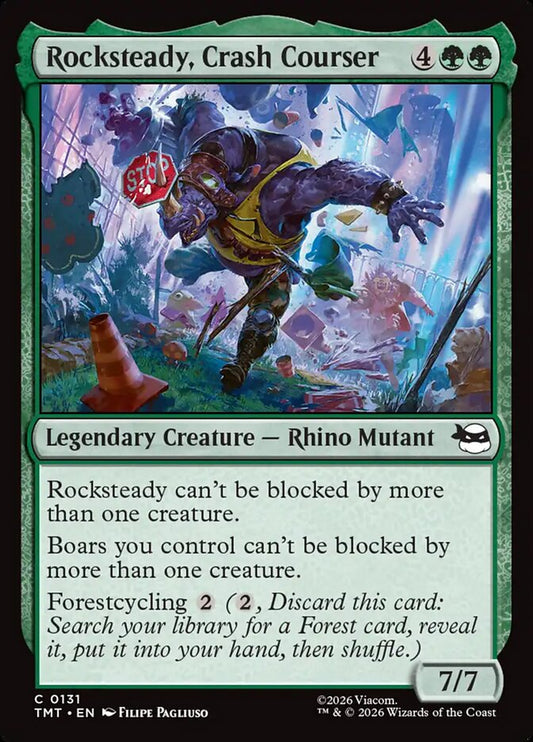Rocksteady, Crash Courser - carta Magic The Gathering