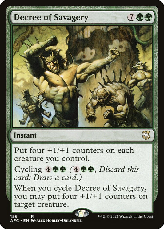 Decree of Savagery - carta Magic The Gathering
