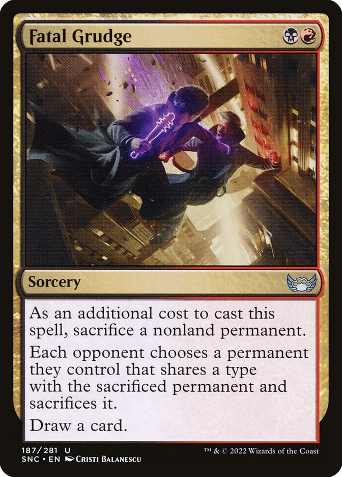 Fatal Grudge - carta Magic The Gathering