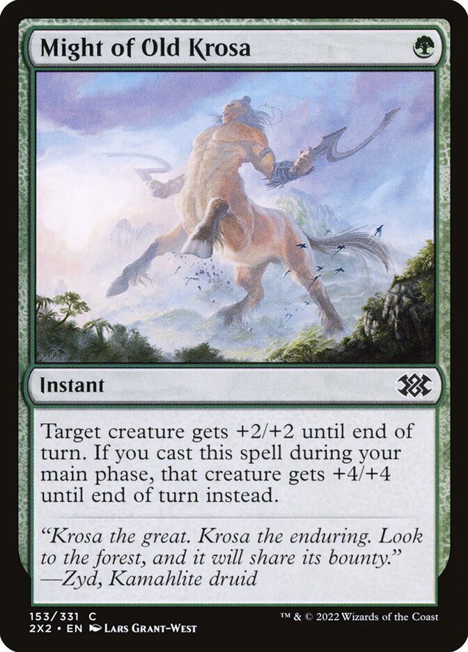 Might of Old Krosa - carta Magic The Gathering