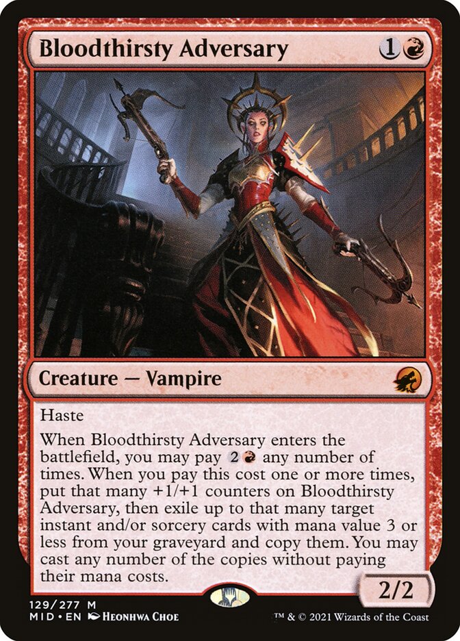 Bloodthirsty Adversary - carta Magic The Gathering