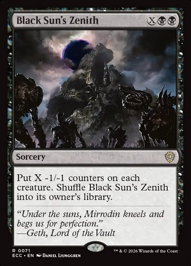Black Sun's Zenith - carta Magic The Gathering