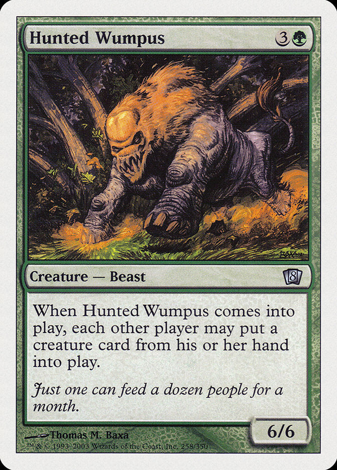 Hunted Wumpus - carta Magic The Gathering