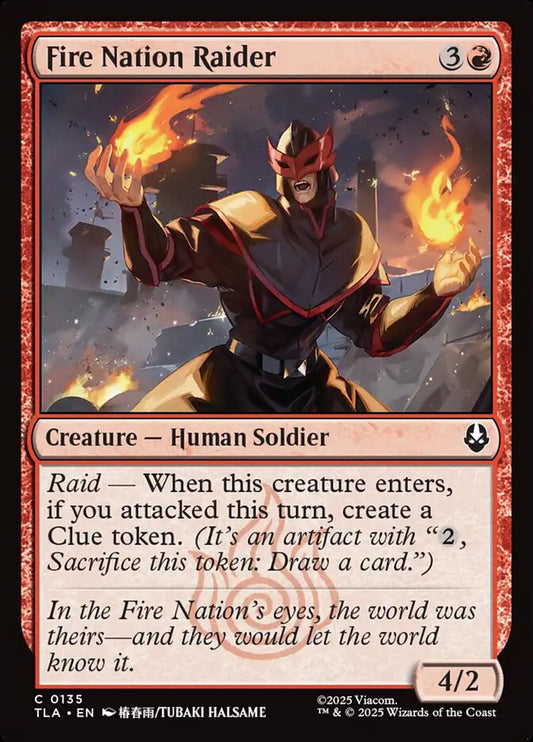 Fire Nation Raider - TLA-135-NF-UNI