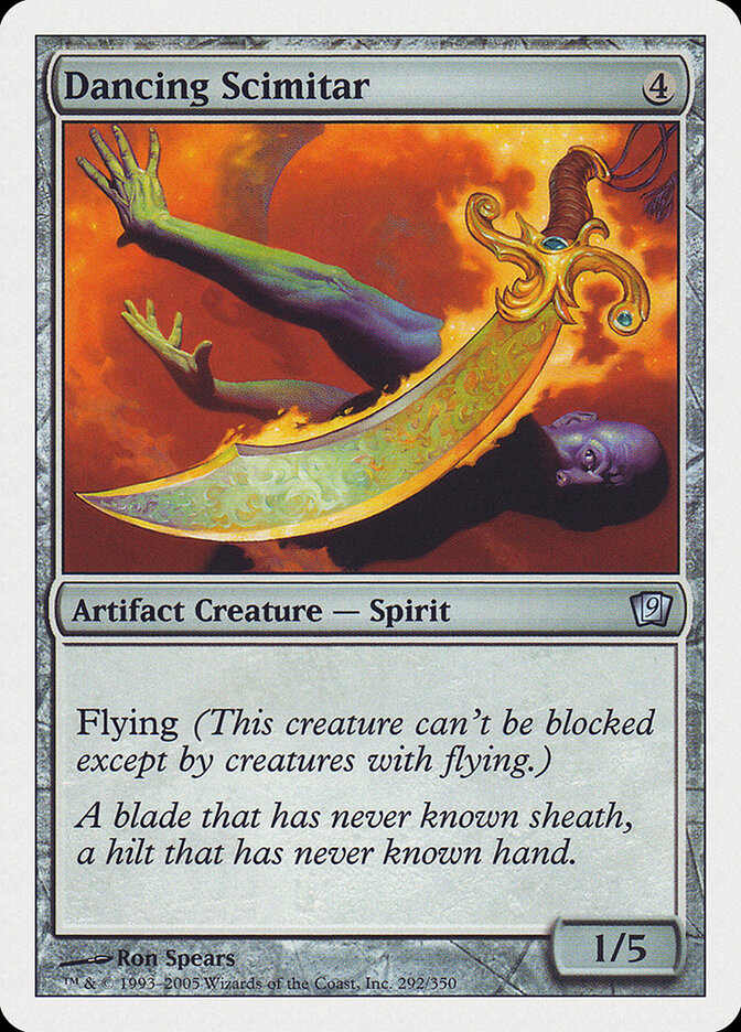 Dancing Scimitar - carta Magic The Gathering