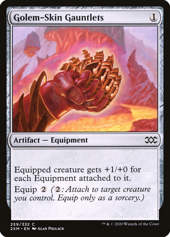Golem-Skin Gauntlets - carta Magic The Gathering