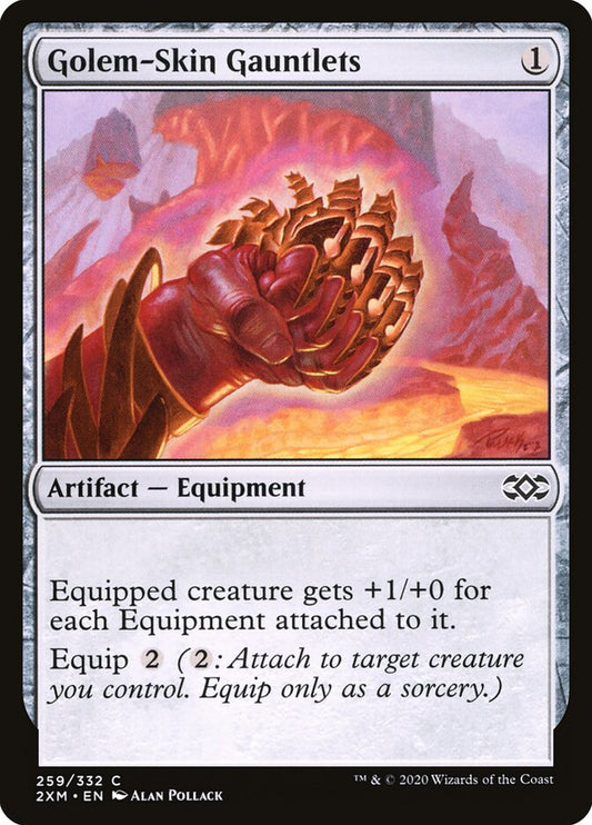Golem-Skin Gauntlets - carta Magic The Gathering