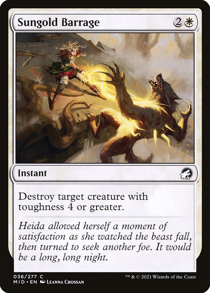 Sungold Barrage - carta Magic The Gathering