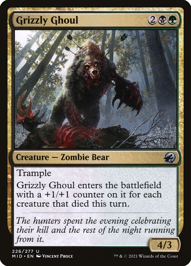 Grizzly Ghoul - carta Magic The Gathering