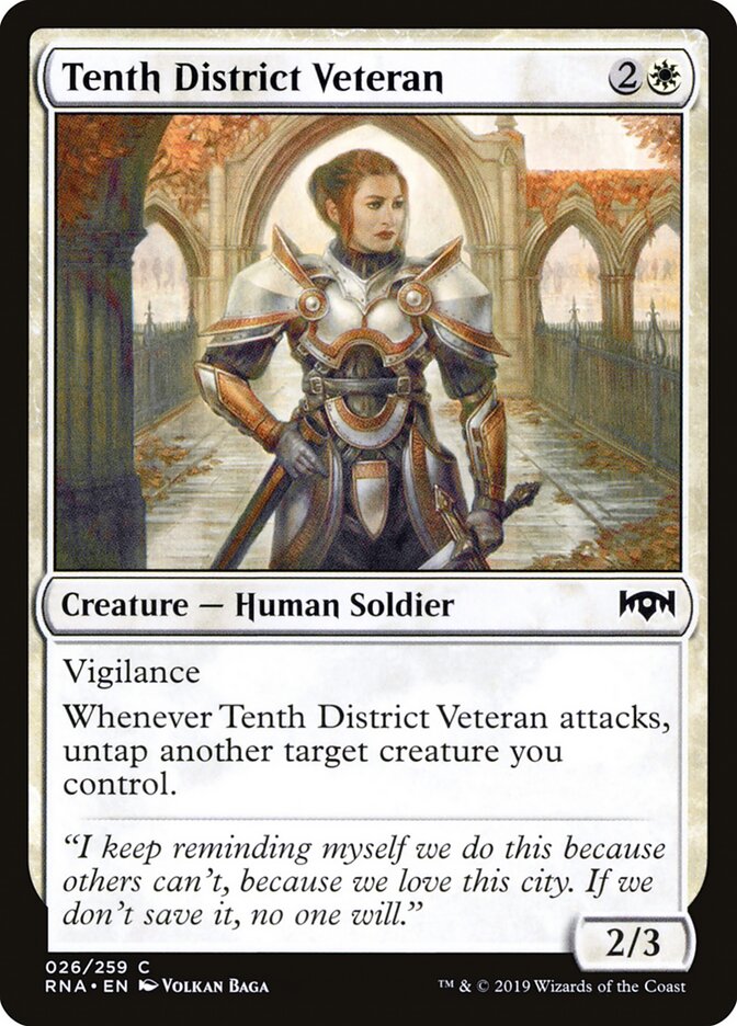 Tenth District Veteran - carta Magic The Gathering