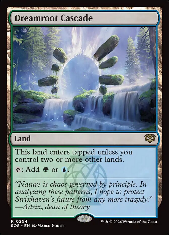 Dreamroot Cascade - carta Magic The Gathering