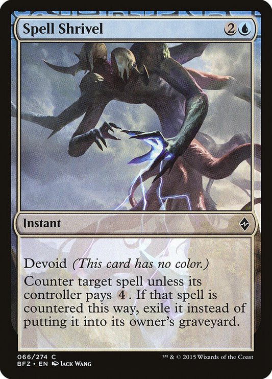 Spell Shrivel - carta Magic The Gathering