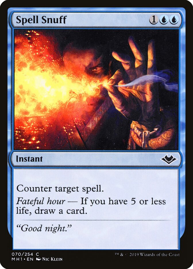 Spell Snuff - carta Magic The Gathering