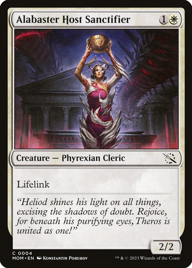 Alabaster Host Sanctifier - carta Magic The Gathering