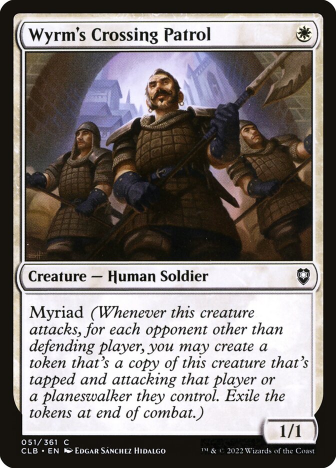 Wyrm's Crossing Patrol - carta Magic The Gathering