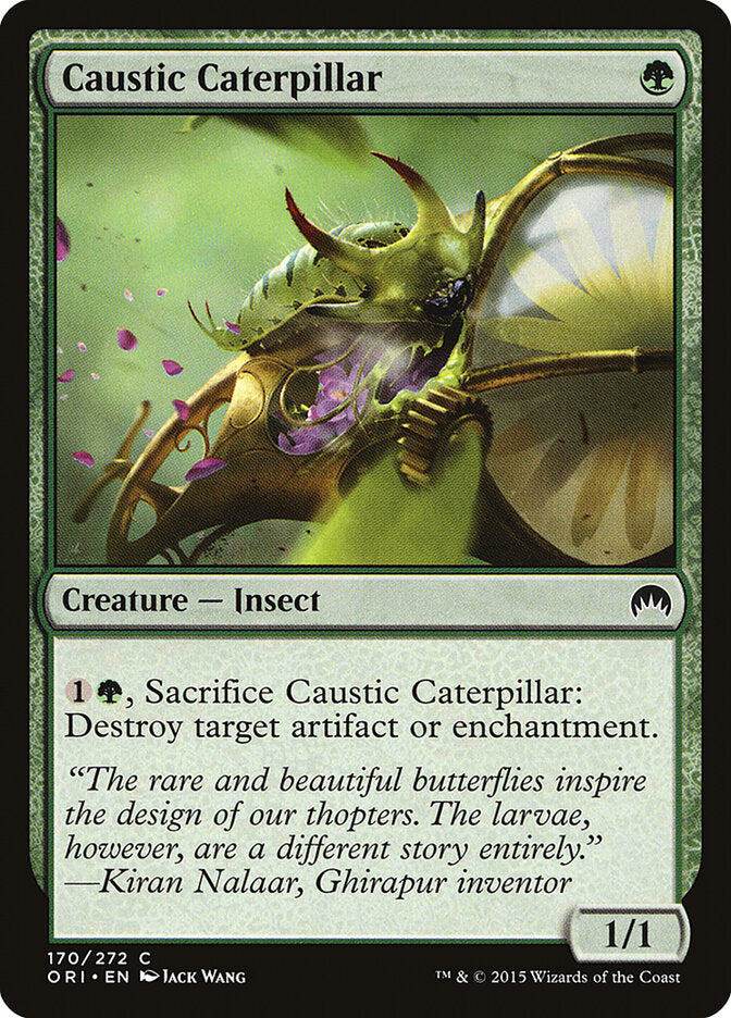 Caustic Caterpillar - carta Magic The Gathering
