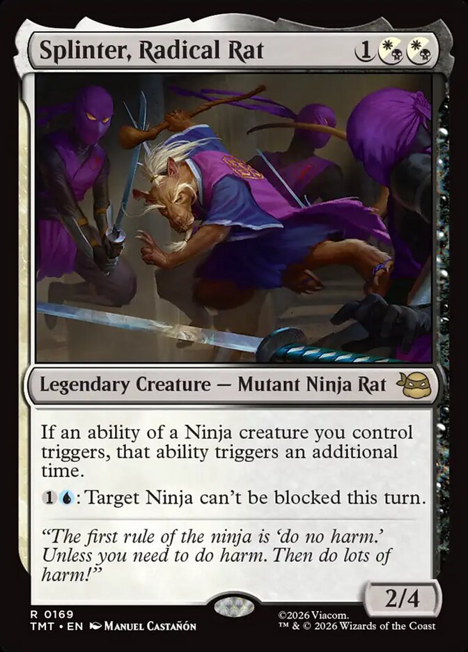 Splinter, Radical Rat - carta Magic The Gathering