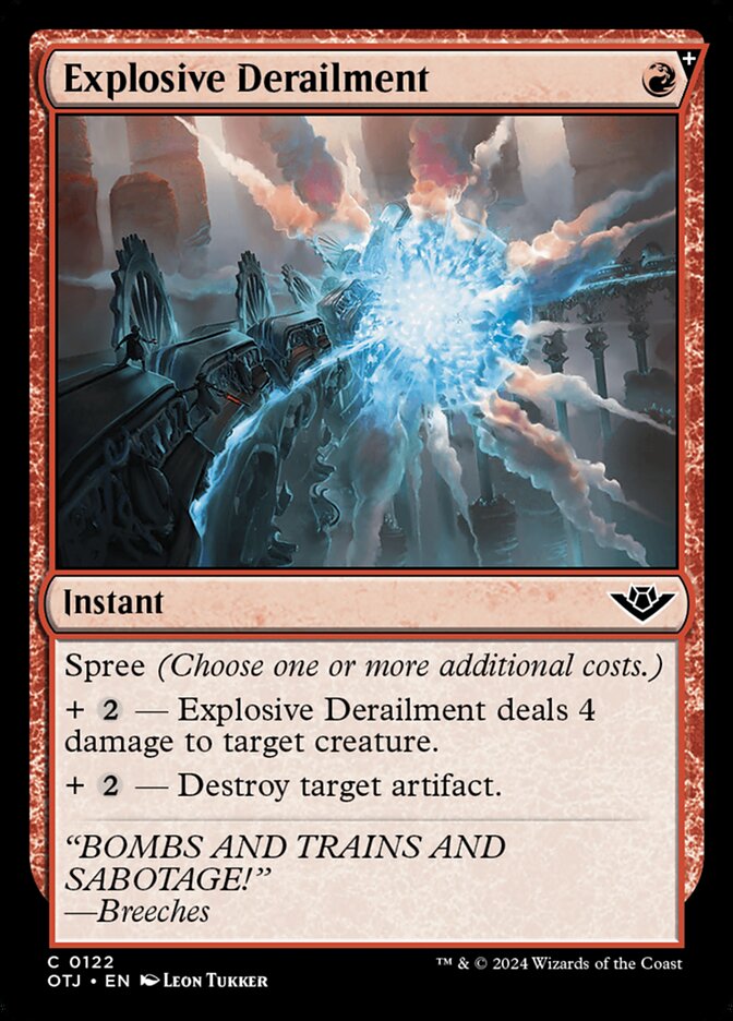 Explosive Derailment - carta Magic The Gathering