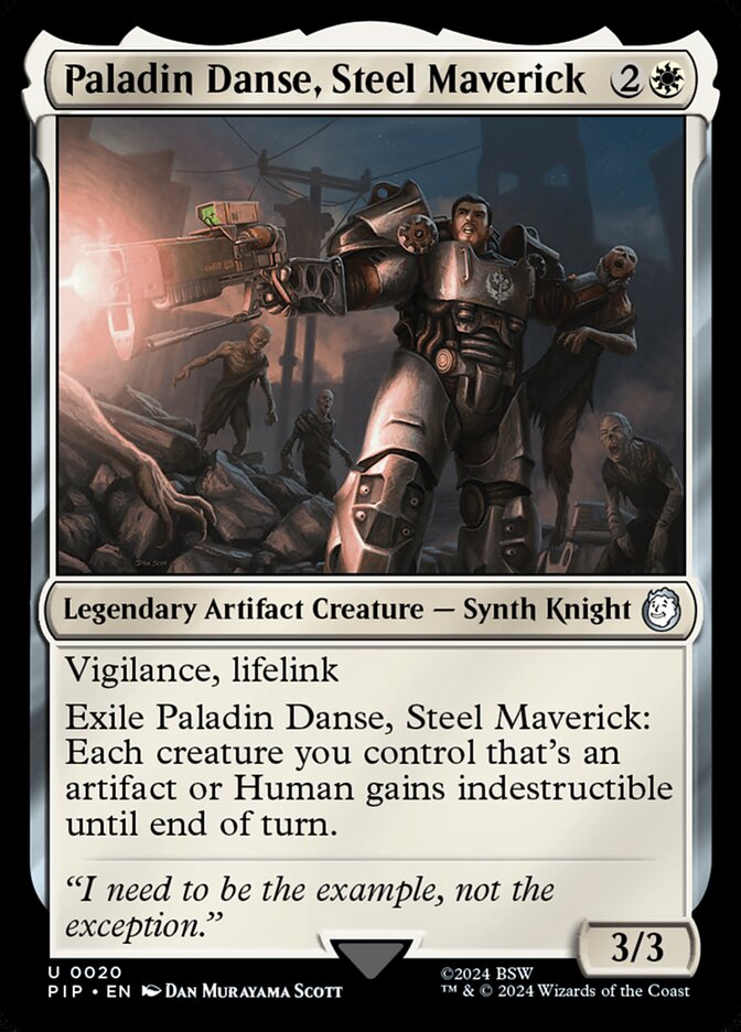 Paladin Danse, Steel Maverick - carta Magic The Gathering