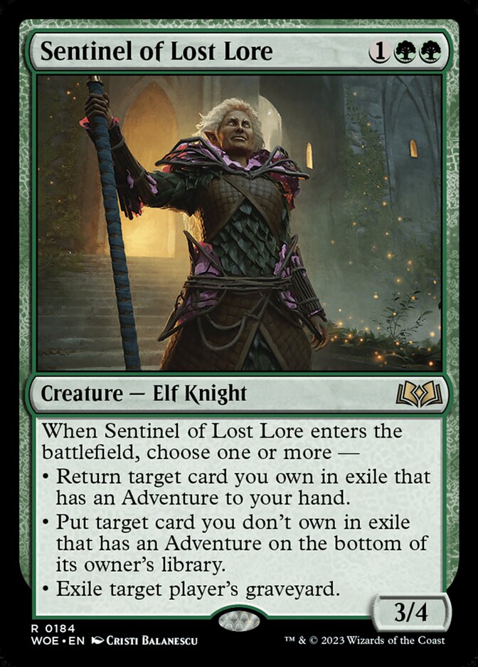 Sentinel of Lost Lore - carta Magic The Gathering