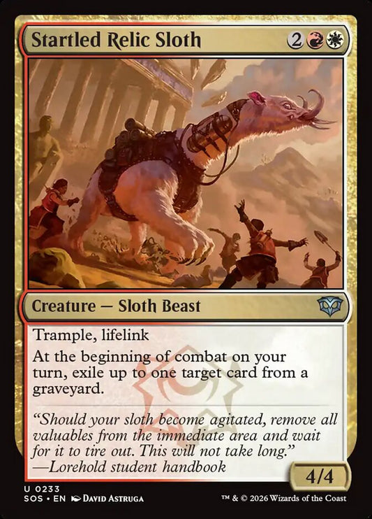 Startled Relic Sloth - SOS-233-NF-STD